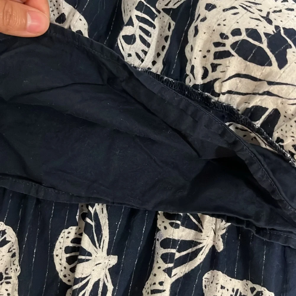 GAP Navy and White Butterfly Print Casual Kids Dress 4t